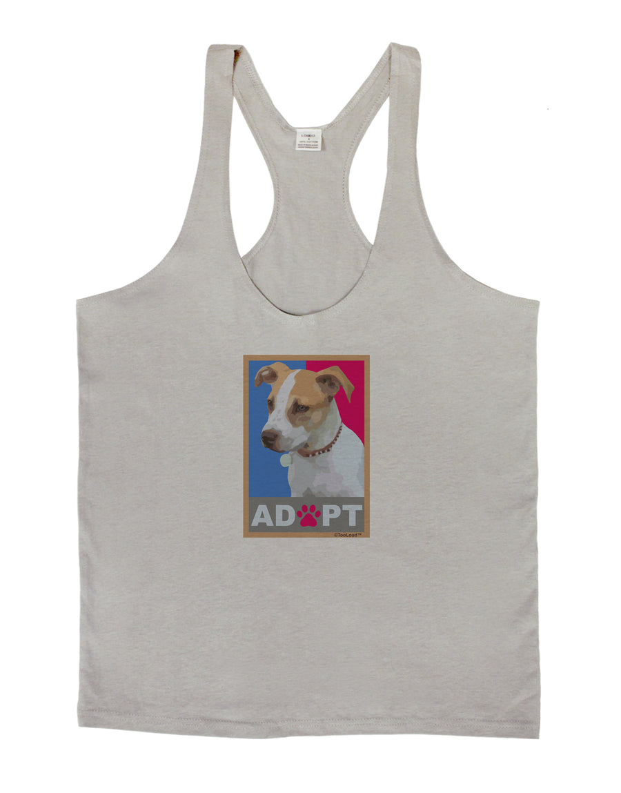 Adopt Cute Puppy Cat Adoption Mens String Tank Top-Men's String Tank Tops-LOBBO-White-Small-Davson Sales