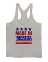 Made in Merica - Stars and Stripes Color Design Mens String Tank Top-Men's String Tank Tops-LOBBO-Light-Gray-Small-Davson Sales