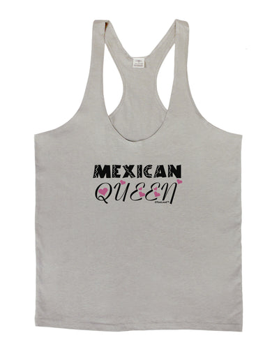 Mexican Queen - Cinco de Mayo Mens String Tank Top-Men's String Tank Tops-LOBBO-Light-Gray-Small-Davson Sales