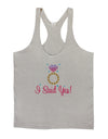 I Said Yes - Diamond Ring - Color Mens String Tank Top