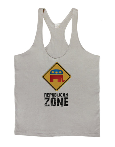 Republican Zone Mens String Tank Top-Men's String Tank Tops-LOBBO-Light-Gray-Small-Davson Sales