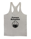 Future Scientist Distressed Mens String Tank Top-Men's String Tank Tops-LOBBO-Light-Gray-Small-Davson Sales