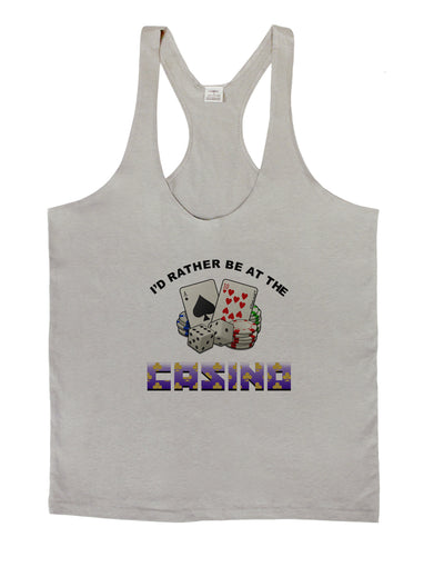 I'd Rather Be At The Casino Funny Mens String Tank Top by TooLoud-Clothing-LOBBO-Light-Gray-Small-Davson Sales