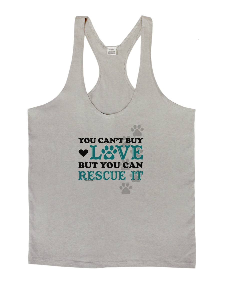 Can't Buy Love Rescue It Mens String Tank Top-Men's String Tank Tops-LOBBO-White-Small-Davson Sales