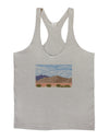 Pixel Landscape - Desert Mens String Tank Top-Men's String Tank Tops-LOBBO-Light-Gray-Small-Davson Sales