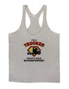 Trucker - Superpower Mens String Tank Top-Men's String Tank Tops-LOBBO-Light-Gray-Small-Davson Sales