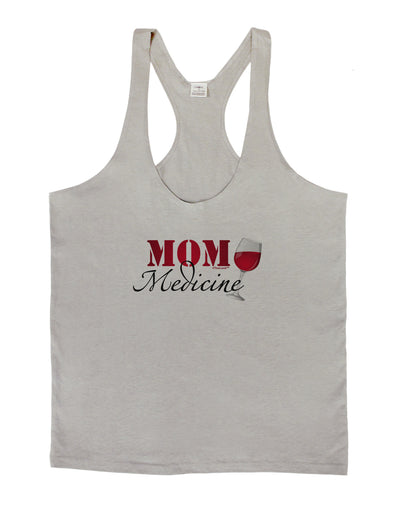 Mom Medicine Mens String Tank Top-Men's String Tank Tops-LOBBO-Light-Gray-Small-Davson Sales