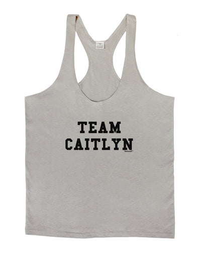 Team Caitlyn Mens String Tank Top-Men's String Tank Tops-LOBBO-Light-Gray-Small-Davson Sales