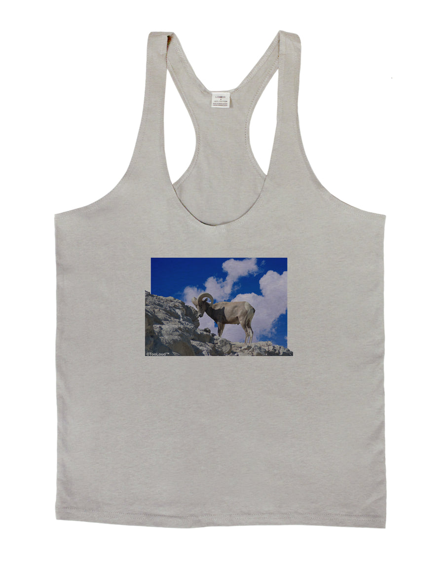 Bighorn Ram Mens String Tank Top-Men's String Tank Tops-LOBBO-White-Small-Davson Sales