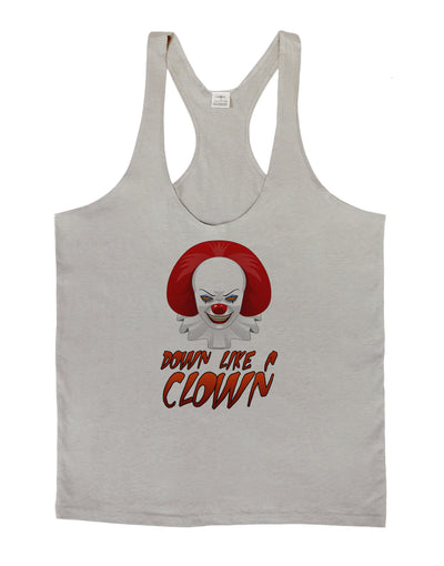 Down Like a Clown Mens String Tank Top-Men's String Tank Tops-LOBBO-Light-Gray-Small-Davson Sales