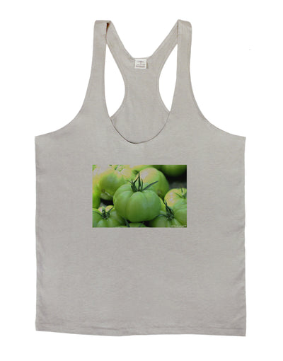 Buy Local - Green Tomatoes Mens String Tank Top-Men's String Tank Tops-LOBBO-Light-Gray-Small-Davson Sales