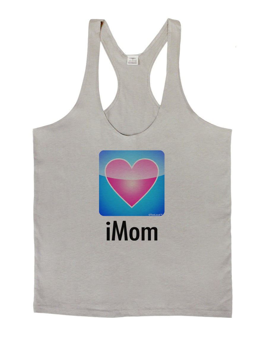 iMom - Mothers Day Mens String Tank Top-Men's String Tank Tops-LOBBO-White-Small-Davson Sales