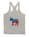 Democrat Bubble Symbol Mens String Tank Top-Men's String Tank Tops-LOBBO-Light-Gray-Small-Davson Sales