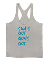 Suns Out Guns Out - Blue Mens String Tank Top-Men's String Tank Tops-LOBBO-Light-Gray-Small-Davson Sales