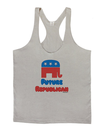 Future Republican Mens String Tank Top-Men's String Tank Tops-LOBBO-Light-Gray-Small-Davson Sales