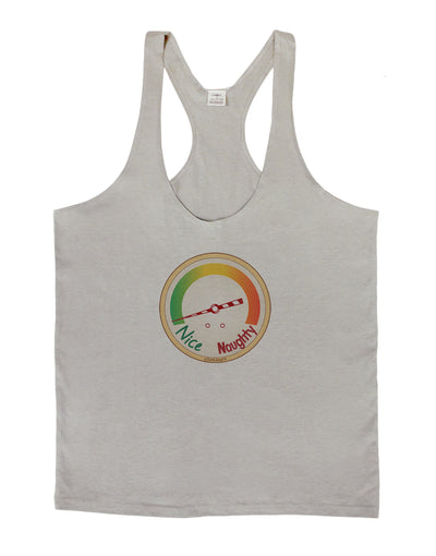 Naughty or Nice Meter Nice Mens String Tank Top-Men's String Tank Tops-LOBBO-Light-Gray-Small-Davson Sales