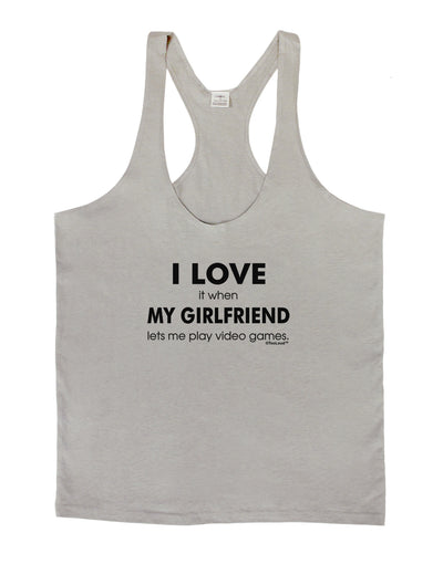 I Love My Girlfriend Videogames Mens String Tank Top-Men's String Tank Tops-LOBBO-Light-Gray-Small-Davson Sales