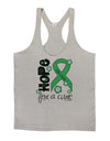 Hope for a Cure - Light Green Ribbon Celiac Disease - Flowers Mens String Tank Top-Men's String Tank Tops-LOBBO-Light-Gray-Small-Davson Sales