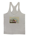 Bighorn Ram WatercolorText Mens String Tank Top-Men's String Tank Tops-LOBBO-Light-Gray-Small-Davson Sales