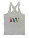 Scary Bunny Tri-color Mens String Tank Top-Men's String Tank Tops-LOBBO-Light-Gray-Small-Davson Sales