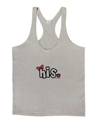 Matching His and Hers Design - His - Red Bow Mens String Tank Top by TooLoud-TooLoud-Light-Gray-Small-Davson Sales