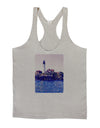 Watercolor Lighthouse 2 Mens String Tank Top-Men's String Tank Tops-LOBBO-Light-Gray-Small-Davson Sales