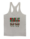 Make It Reindeer Mens String Tank Top-Men's String Tank Tops-LOBBO-Light-Gray-Small-Davson Sales