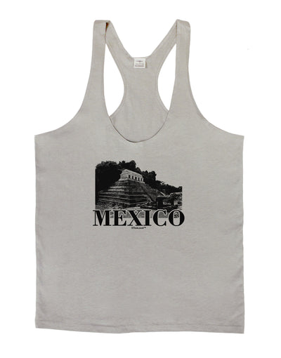 Mexico - Temple No 2 Mens String Tank Top-Men's String Tank Tops-LOBBO-Light-Gray-Small-Davson Sales