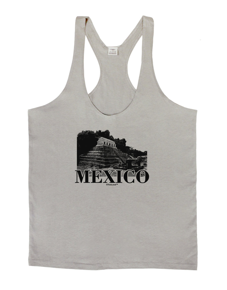 Mexico - Temple No 2 Mens String Tank Top-Men's String Tank Tops-LOBBO-White-Small-Davson Sales