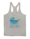 It's a Boy - Baby Boy Carriage Mens String Tank Top-Men's String Tank Tops-LOBBO-Light-Gray-Small-Davson Sales