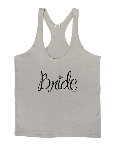 Bride Design - Diamond Mens String Tank Top-Men's String Tank Tops-LOBBO-Light-Gray-Small-Davson Sales