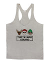 The X-mas Squad Text Mens String Tank Top-Men's String Tank Tops-LOBBO-Light-Gray-Small-Davson Sales