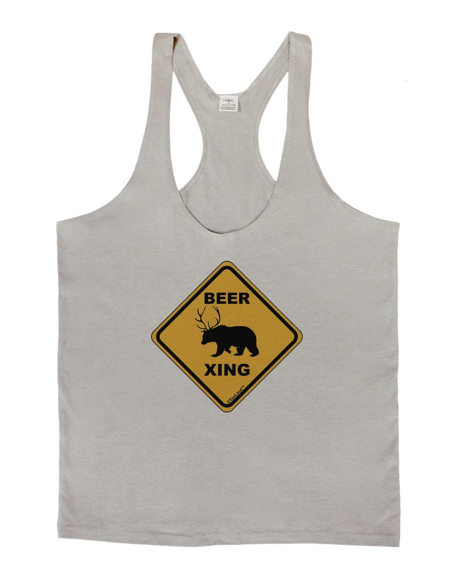 Beer Xing Mens String Tank Top-Men's String Tank Tops-LOBBO-White-Small-Davson Sales