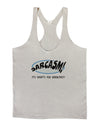 Sarcasm It's What's For Breakfast Mens String Tank Top-Hats-LOBBO-Light-Gray-Small-Davson Sales