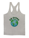 Go Green - Planet Earth Mens String Tank Top-Men's String Tank Tops-LOBBO-Light-Gray-Small-Davson Sales