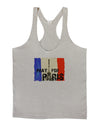 Pray For Paris Watercolor Mens String Tank Top-LOBBO-Light-Gray-Small-Davson Sales