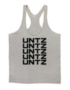 Untz Untz Untz Untz Untz EDM Design Mens String Tank Top-Men's String Tank Tops-LOBBO-Light-Gray-Small-Davson Sales