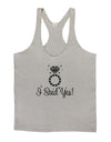 I Said Yes - Diamond Ring Mens String Tank Top-Men's String Tank Tops-LOBBO-Light-Gray-Small-Davson Sales