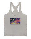 Blue Mesa Reservoir Surreal Mens String Tank Top-Men's String Tank Tops-LOBBO-Light-Gray-Small-Davson Sales