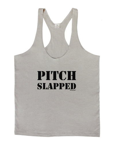 Pitch Slapped Mens String Tank Top-Men's String Tank Tops-LOBBO-Light-Gray-Small-Davson Sales