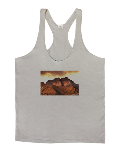 San Juan Mountain Range Mens String Tank Top-Men's String Tank Tops-LOBBO-Light-Gray-Small-Davson Sales