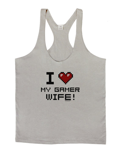 I Heart My Gamer Wife Mens String Tank Top-Men's String Tank Tops-LOBBO-Light-Gray-Small-Davson Sales