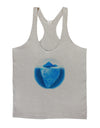 Iceberg Watercolor Mens String Tank Top-Men's String Tank Tops-LOBBO-Light-Gray-Small-Davson Sales