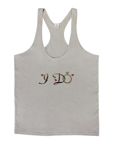 I Do - Bride Mens String Tank Top-Men's String Tank Tops-LOBBO-Light-Gray-Small-Davson Sales