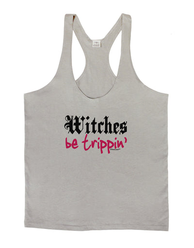 Witches Be Trippin Mens String Tank Top-Men's String Tank Tops-LOBBO-Light-Gray-Small-Davson Sales