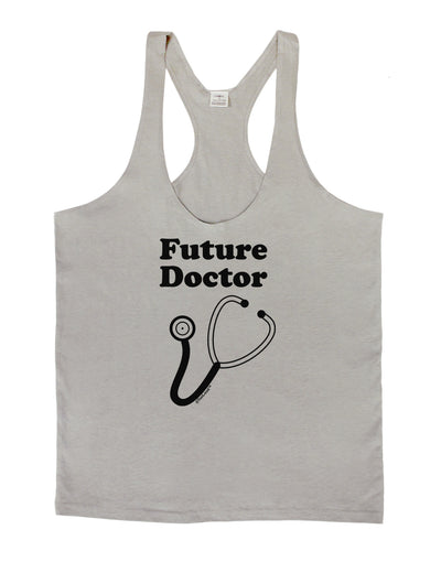 Future Doctor Mens String Tank Top-Men's String Tank Tops-LOBBO-Light-Gray-Small-Davson Sales