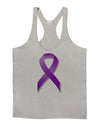 Epilepsy Awareness Ribbon - Purple Mens String Tank Top-Men's String Tank Tops-LOBBO-Light-Gray-Small-Davson Sales