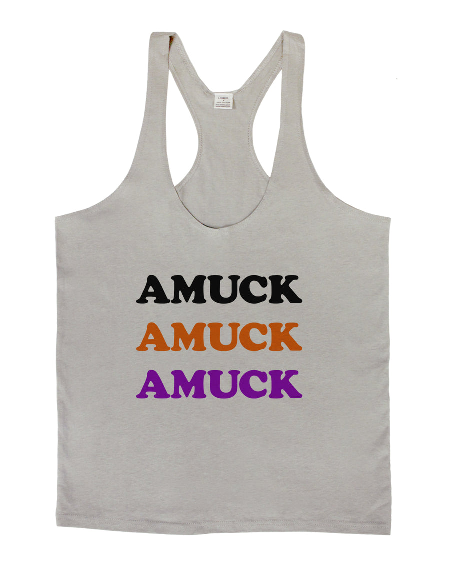 Amuck Amuck Amuck Halloween Mens String Tank Top-Men's String Tank Tops-LOBBO-White-Small-Davson Sales