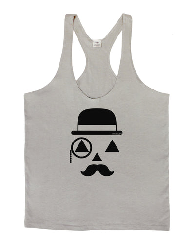 Gentleman Jack-o-lantern Mens String Tank Top-Men's String Tank Tops-LOBBO-Light-Gray-Small-Davson Sales