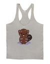 Cute Wet Beaver Mens String Tank Top-Men's String Tank Tops-LOBBO-Light-Gray-Small-Davson Sales